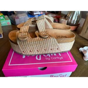 Hey Girl by Corky's Raffie Platform Sandals